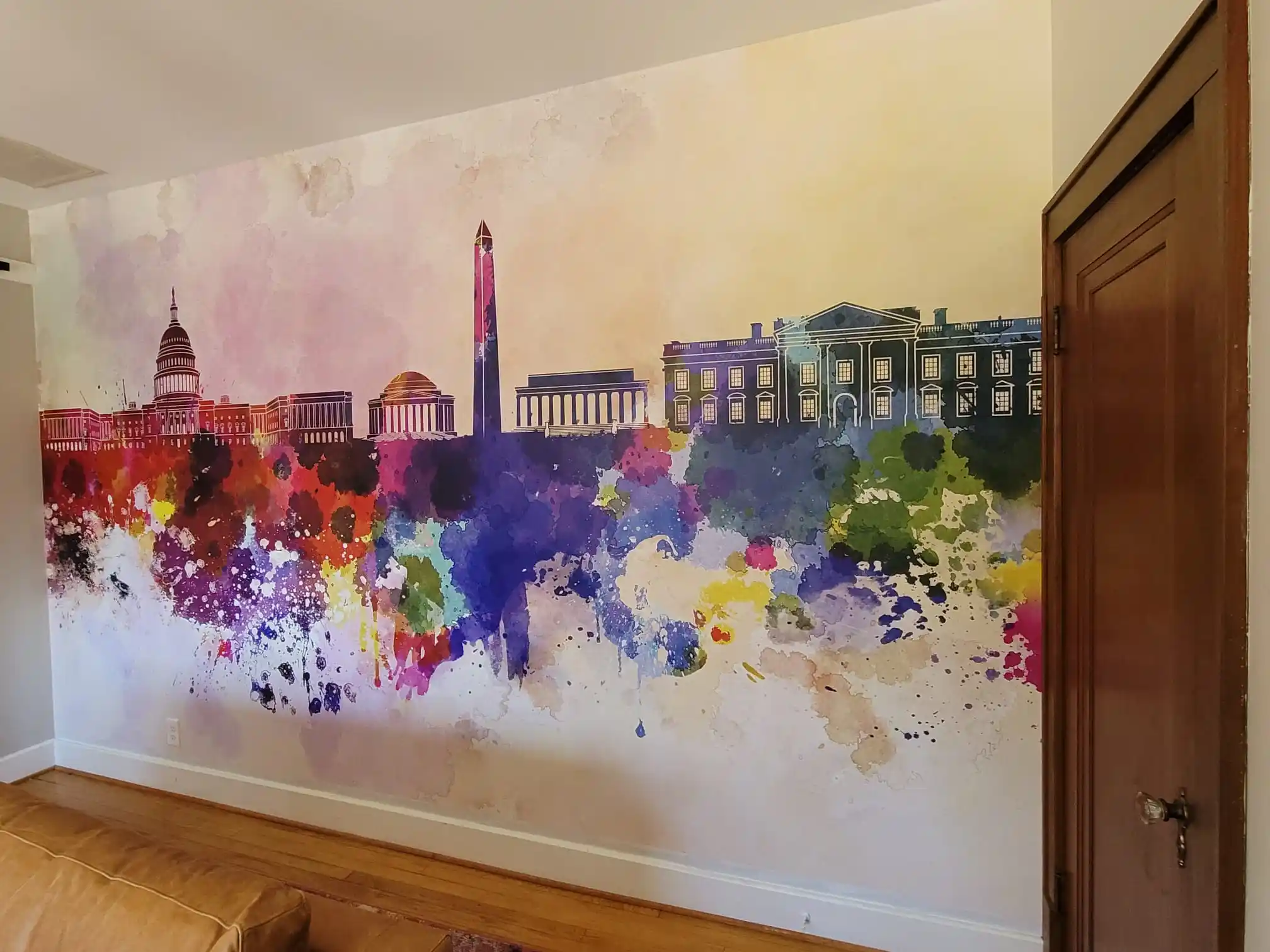 Accent walls and full-room wallpaper updates in Leander