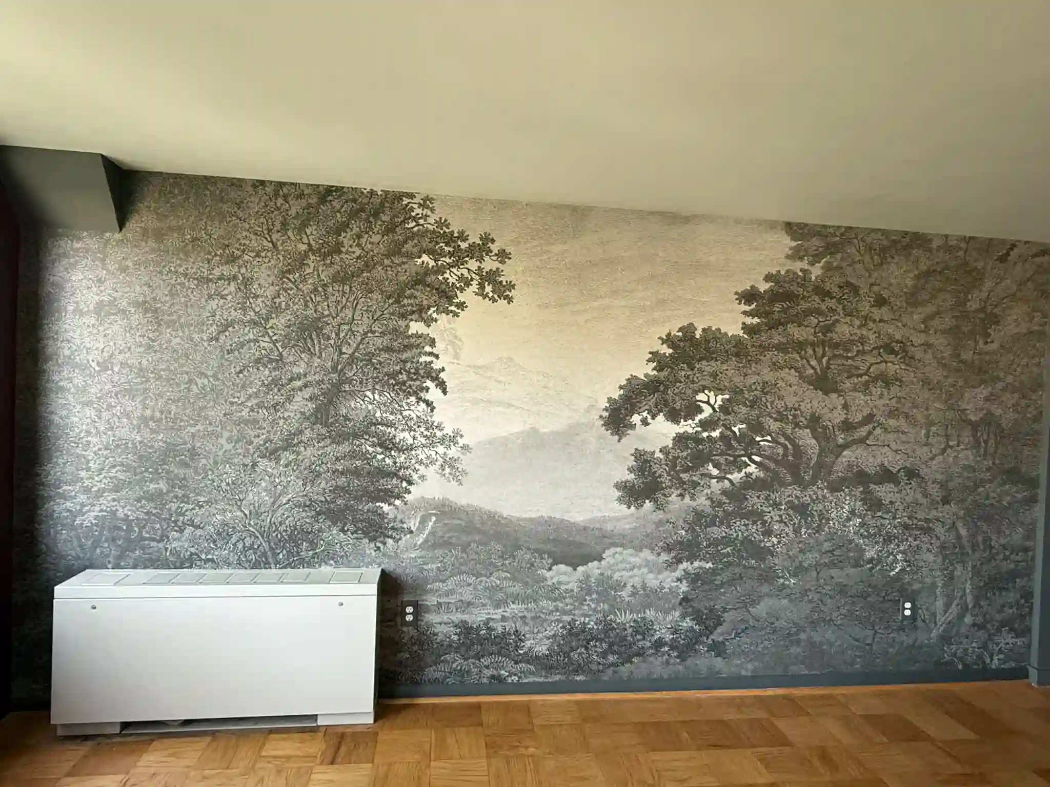 Personalized Wallpaper Installers - plaster wall preparation for wallpaper in historic Austin home
